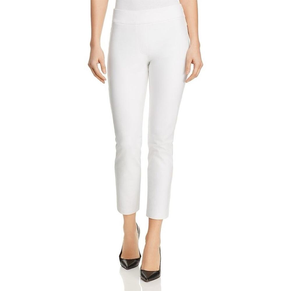Kobi Halperin Trouser Pant White Crop Straight Side‎ Zip Size 8